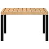 vidaXL Garden Coffee Table Black 65x65x40 cm Aluminium