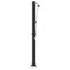 vidaXL Outdoor Solar Shower Black 217 cm PVC and aluminium