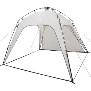 vidaXL Instant Tent 4-Person Quick-Release Grey 260 x 260 x 197 cm