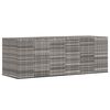 vidaXL Cushion Box | Grey | PE rattan, powder-coated steel | Large | Cushion Box