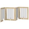vidaXL Foldable Dog Gate with Stands 4 pcs Sonoma Oak 321 cm