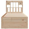 vidaXL Bookcase Bed without Mattress 75x190 cm Small Single Solid Wood Pine
