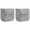 vidaXL Bedside Table 2 pcs Concerte Grey 43 x 34.5 x 47 cm