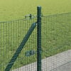 vidaXL Fence Post Green 50 x 0.6 m (16 x 16 mm mesh) Steel and PVC