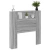 vidaXL Headboard Grey Sonoma 100 x 16.5 x 103.5 cm Engineered Wood