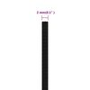 vidaXL Work Rope Black 2 mm 250 m Polyester