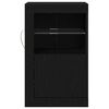 vidaXL Side Cabinet Black oak 41 x 37 x 67 cm Engineered Wood