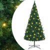 vidaXL Christmas Tree with Decorative String Lights Green 400 cm PVC