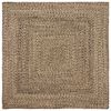 vidaXL Area Rugs Square Natural and Black 120 x 120 cm Jute