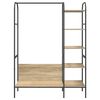vidaXL Clothes Rack with Shelf Brown 120 x 44 x 160 cm Engineered Wood