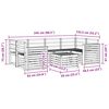 vidaXL Sofa Sets 7 pcs Natural Solid Acacia Wood