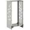 vidaXL Firewood Rack 40x30x80 cm Stainless Steel