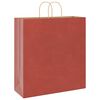 vidaXL Paper Bags 250 pcs with Handles Red 45x17x48 cm