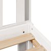 vidaXL Bookcase Bed without Mattress White 90x190 cm Single Solid Wood Pine