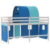 vidaXL Kids' Loft Bed with Tunnel without Mattress Blue 90x190cm