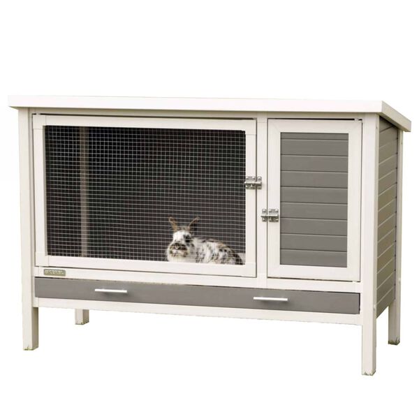 Kerbl ECO Rabbit Pen Samy Plastic 116x57x82 cm Grey and White