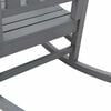 vidaXL Garden Rocking Chair Light Grey 92 x 70 x 108cm HDPE