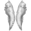 vidaXL Wings Sculpture Silver 31 x 5 x 91 cm Aluminium