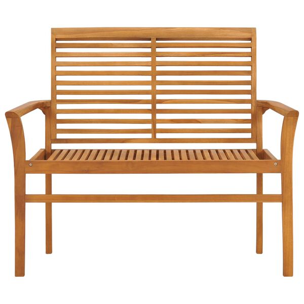 vidaXL Garden Bench 112 cm Solid Teak Wood