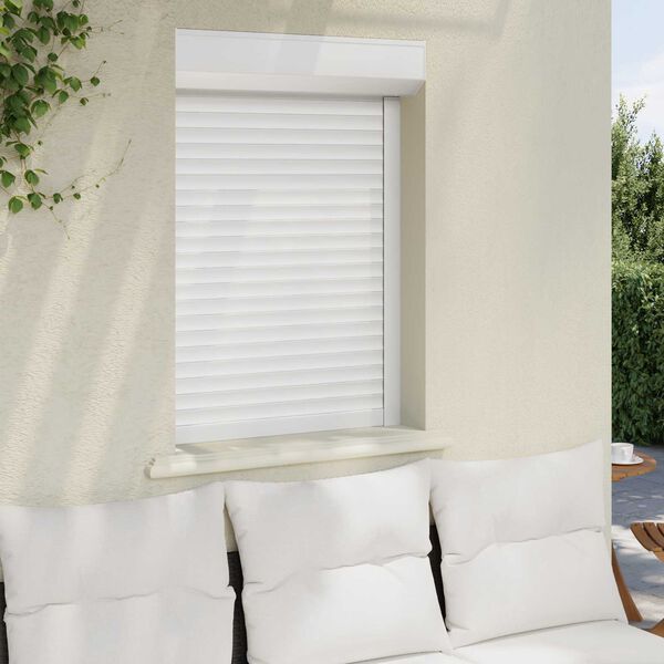 vidaXL Roller Shutter White 70 x 100 cm Aluminium and Polyurethane