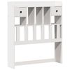 vidaXL Bookcase Bed without Mattress White 75x190cm Solid Wood Pine