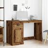 vidaXL Desk with Drawer Old Wood 50 x 115 x 75 cm Engineered Wood