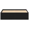 vidaXL Bed Frame without Mattress Black Oak 120x200 cm Engineered Wood