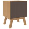 vidaXL Bedside Cabinet OLDEN Brown Solid Wood Pine