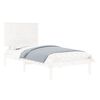 vidaXL Bed Frame without Mattress White 90x190 cm Single Solid Wood