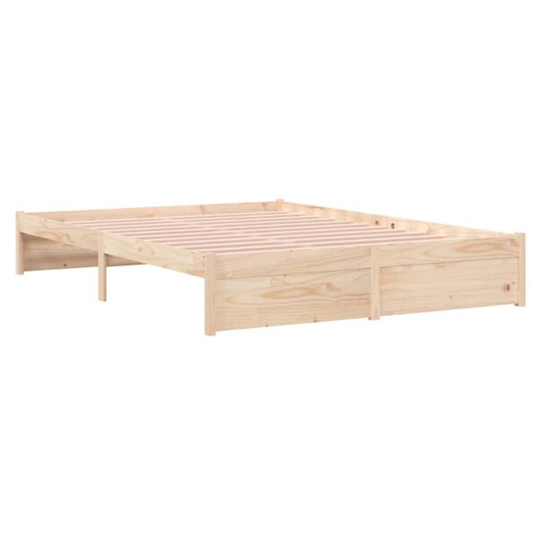 vidaXL Bed Frame without Mattress Solid Wood 160x200 cm