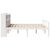 vidaXL Bookcase Bed without Mattress White 180x200 cm Super King Solid Wood Pine