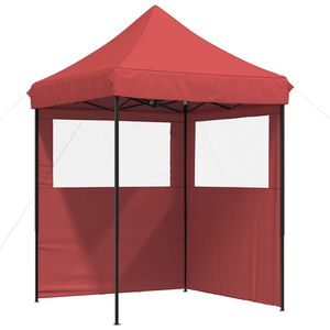 vidaXL Party Tent Burgundy Oxford Fabric