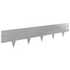 vidaXL Lawn Edging 30 pcs 100 x 20 cm Steel Silver
