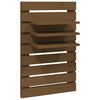 vidaXL Wall-mounted Bedside Shelves 2 pcs Honey Brown Solid Wood Pine