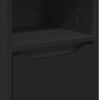vidaXL Bathroom Cabinet Black 30.5 x 30 x 195 cm Engineered Wood