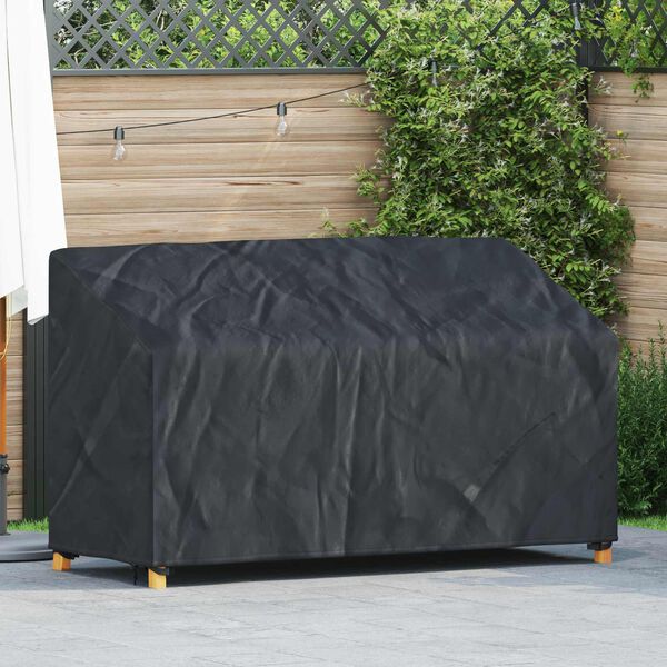 vidaXL Garden Bench Cover Black 165 x 70 x 65 / 94 cm 210D fabric