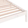 vidaXL Bed Frame without Mattress Solid Wood Pine 100x200cm White