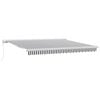 vidaXL Retractable Awning Anthracite and White 4x3 m Fabric&Aluminium