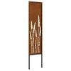 vidaXL Garden Privacy Screen Rusty 32 x 140 cm Weathering steel