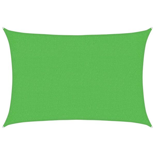 vidaXL Sunshade Sail 160 g/m&sup2; Light Green 2x3 m HDPE