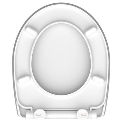 SCHÜTTE High Gloss Toilet Seat with Soft-Close Quick Release ROUND DIPS