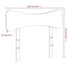 vidaXL Headboard Wax Brown 90 cm Solid Wood Pine