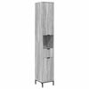 vidaXL Bathroom Furniture Set Grey Sonoma Engineered wood, Metal