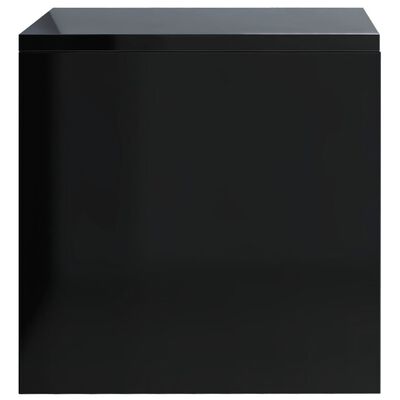 vidaXL Bedside Cabinets 2 pcs High Gloss Black 40x30x30 cm Engineered Wood