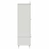 vidaXL Chalkboard Wardrobe with Drawer ROROS White 90 x 45 x 165 cm