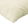 vidaXL Pallet Cushions 3 pcs Cream Fabric