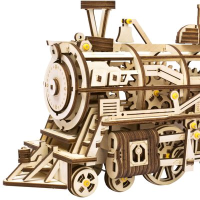 Robotime Mechanical Wooden Train Locomotive
