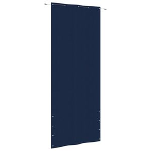 vidaXL Balcony Screen Blue 100x240 cm Oxford Fabric