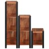 vidaXL Bookshelf 3 pcs Brown 80 x 30 x 110 cm Solid Acacia Wood