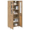 vidaXL Highboard 2 pcs Artisan Oak Engineered Wood